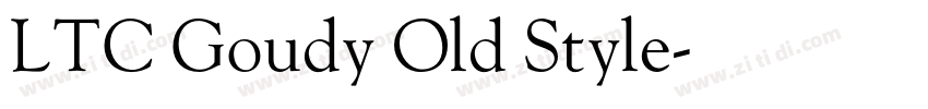 LTC Goudy Old Style字体转换